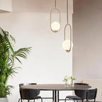 Aurelis – Metal Pendant Light with Glass Shade