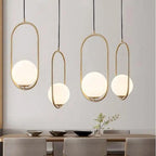 Aurelis – Metal Pendant Light with Glass Shade