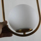 Aurelis – Metal Pendant Light with Glass Shade
