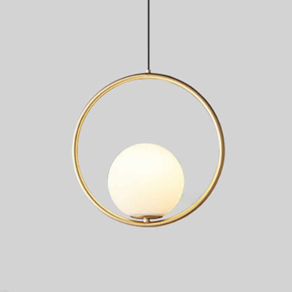 Aurelis – Metal Pendant Light with Glass Shade