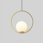 Aurelis – Metal Pendant Light with Glass Shade
