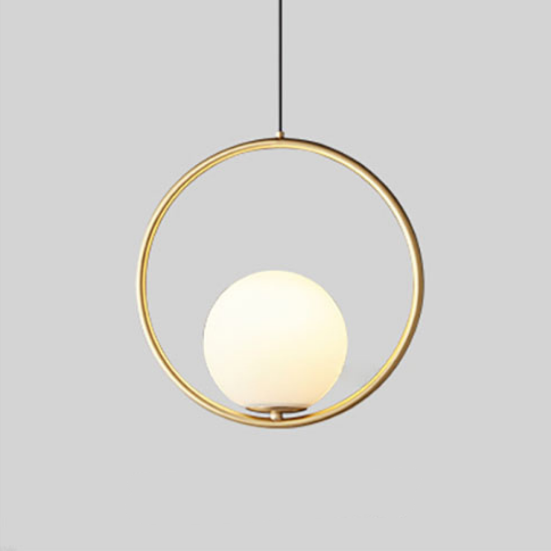 Aurelis – Metal Pendant Light with Glass Shade