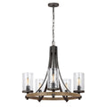 Aurelis – Oak Five Light Ceiling Chandelier