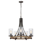 Aurelis – Oak Five Light Ceiling Chandelier