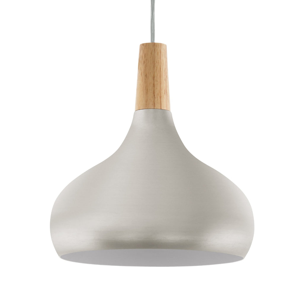 Aurelis – Steel Brushed Silver Ceiling Pendant Light Medium