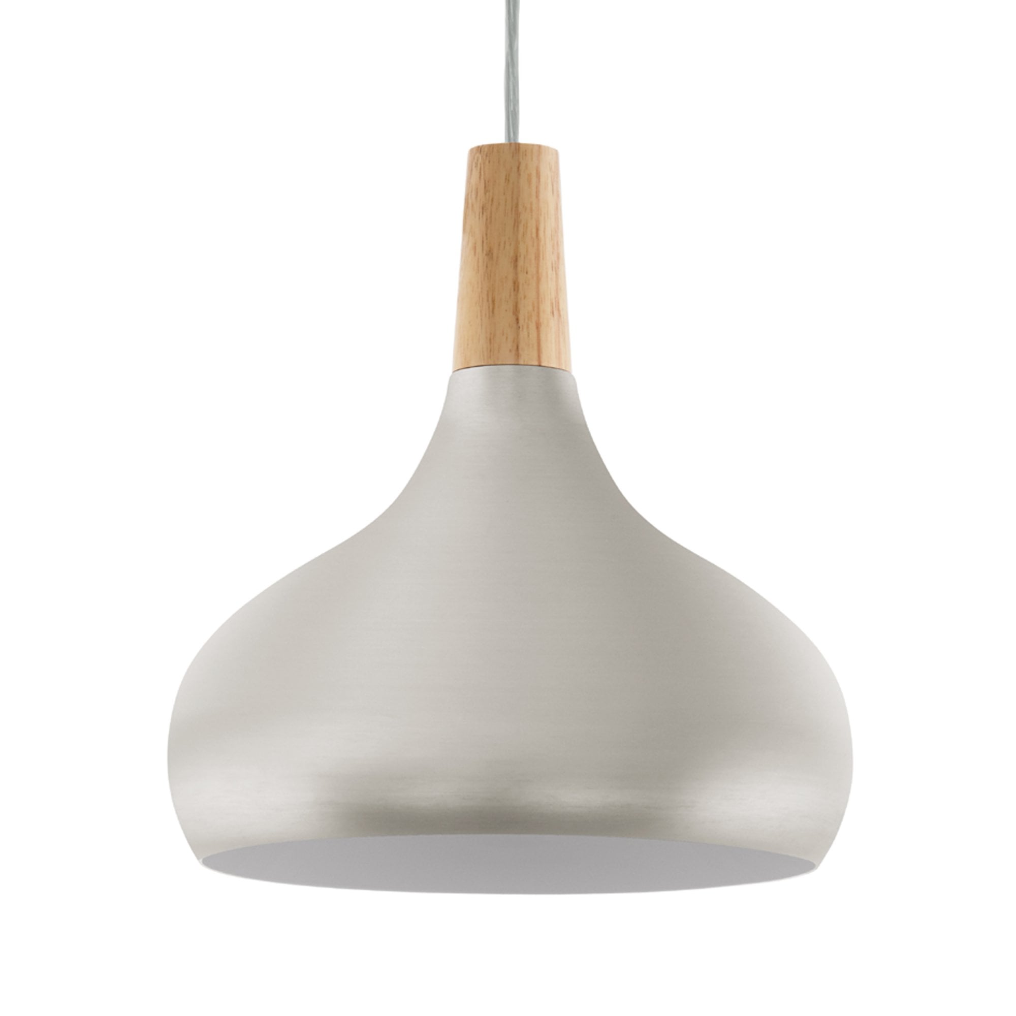 Aurelis – Steel Brushed Silver Ceiling Pendant Light Medium