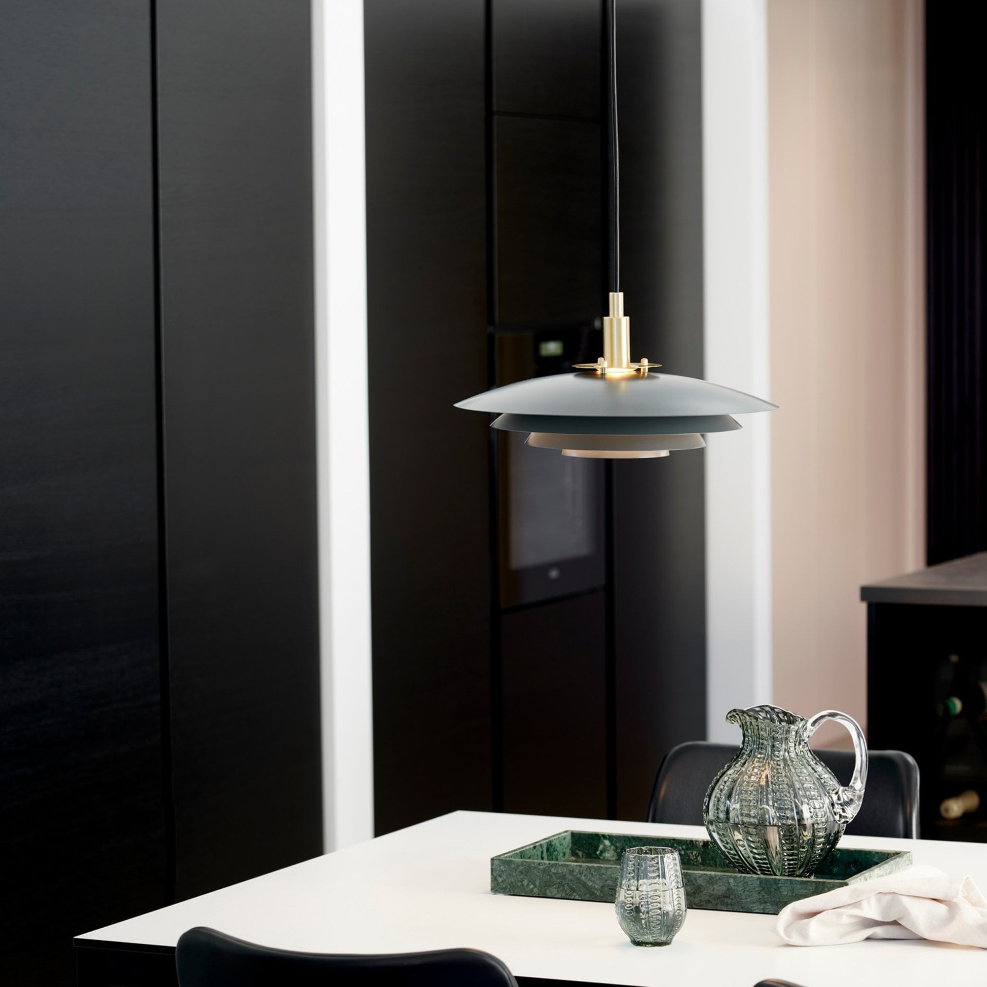Eirian – Grey Layered Shade Pendant