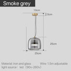 Eirwyn – Glass Pendant Light Scandinavian Minimalist Design