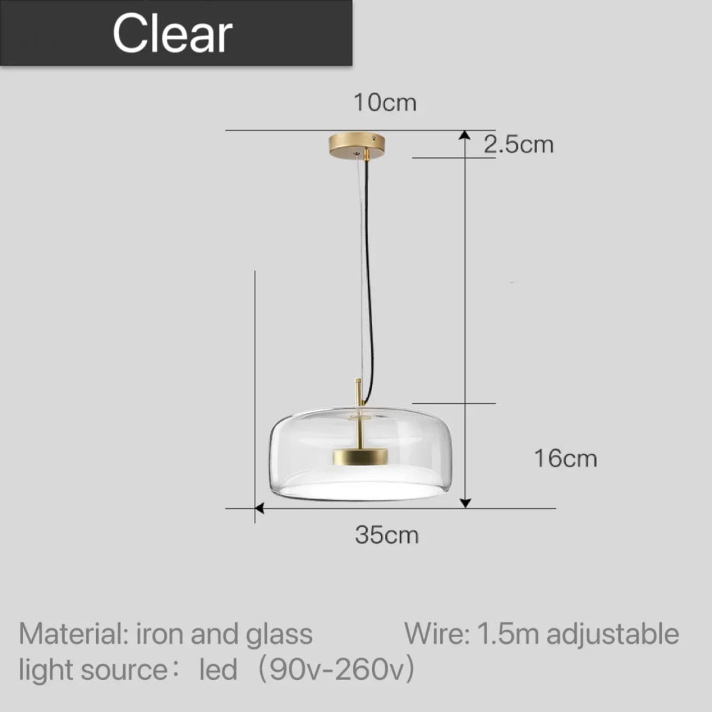 Eirwyn – Glass Pendant Light Scandinavian Minimalist Design