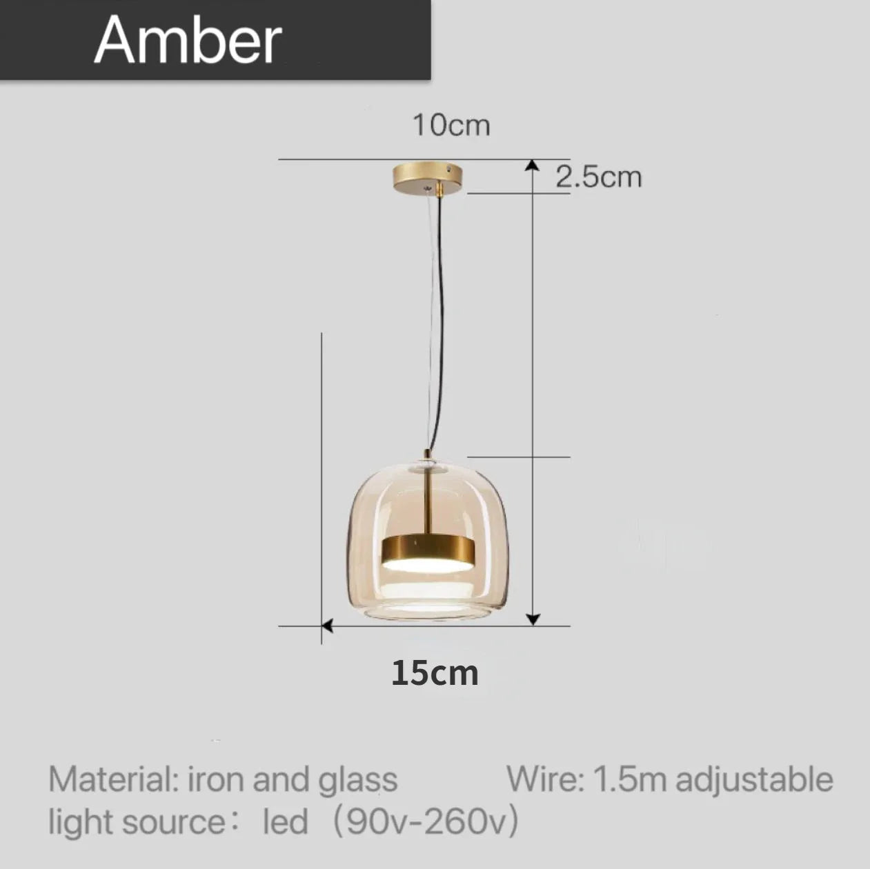 Eirwyn – Glass Pendant Light Scandinavian Minimalist Design