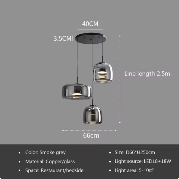 Eirwyn – Glass Pendant Light Scandinavian Minimalist Design