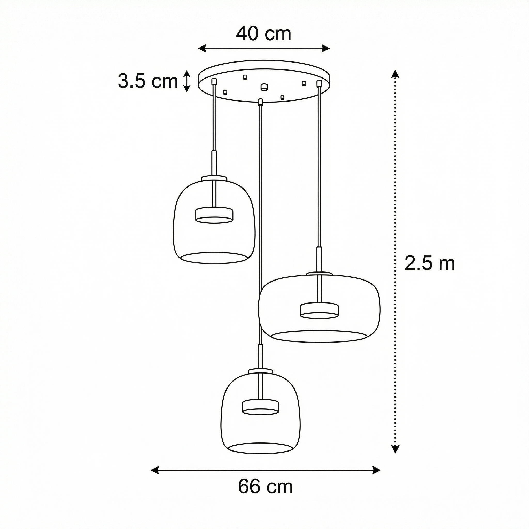 Eirwyn – Glass Pendant Light Scandinavian Minimalist Design
