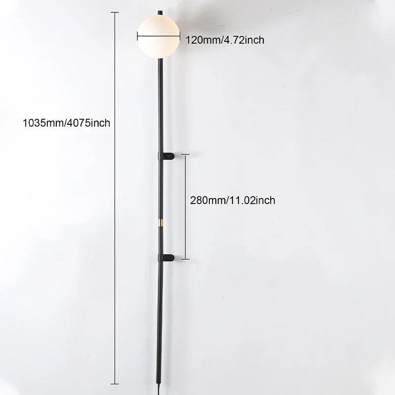 Eldora – Plug-in Matte Metal Wall Sconce