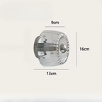 Solvane – Metal Wall Light with Ribbed Glass Diffuser