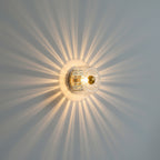 Solvane – Metal Wall Light with Ribbed Glass Diffuser