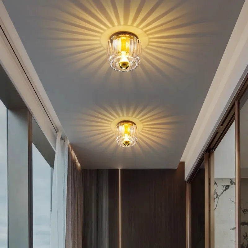 Solvane – Metal Wall Light with Ribbed Glass Diffuser