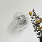 Solvane – Metal Wall Light with Ribbed Glass Diffuser