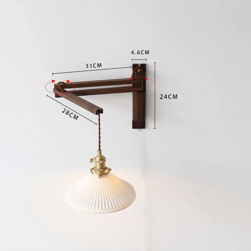 Sylva – Adjustable Wood Wall Lamp