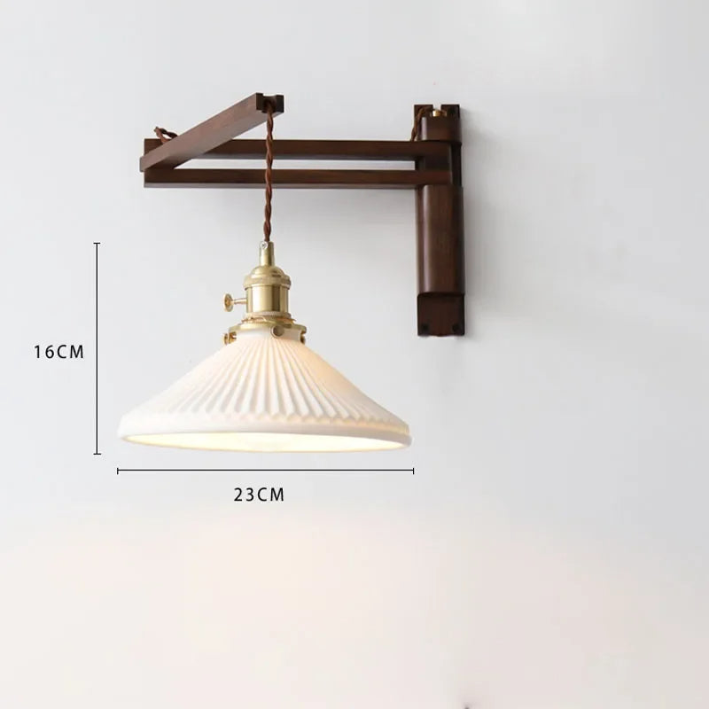 Sylva – Adjustable Wood Wall Lamp