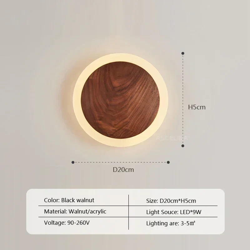 Sylvar – Walnut LED Wall Light