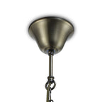 Sylvara – Antique Brass 4-Light Glass Pendant