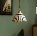 Sylvara – Ceramic Pendant Light with Copper Fixture