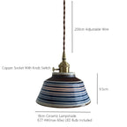 Sylvara – Ceramic Pendant Light with Copper Fixture