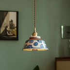 Sylvara – Ceramic Pendant Light with Copper Fixture