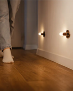 Sylvara – Rechargeable Wood Motion-Activated Wall Sconce