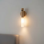 Sylvara – Rechargeable Wood Motion-Activated Wall Sconce