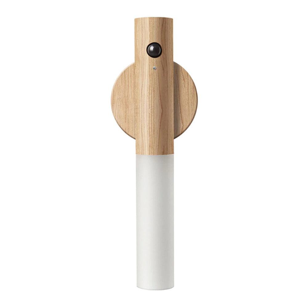 Sylvara – Rechargeable Wood Motion-Activated Wall Sconce