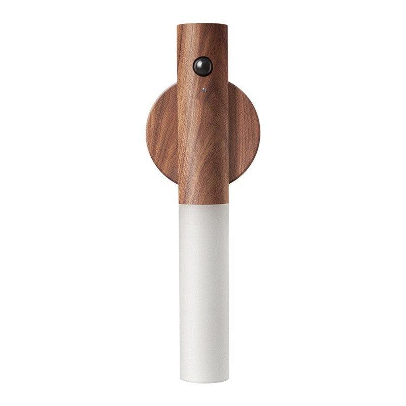 Sylvara – Rechargeable Wood Motion-Activated Wall Sconce