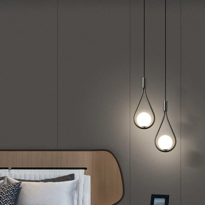 Vireli – Adjustable Black Metal Pendant Fixture