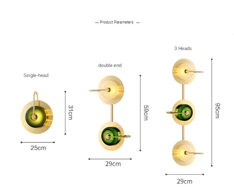 Vireli – Brass Scandinavian Wall Sconce