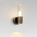 Vireli – Polished Metal Rotatable Glass Wall Light