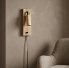 Zephora – Adjustable Travertine LED Rotating Wall Sconce