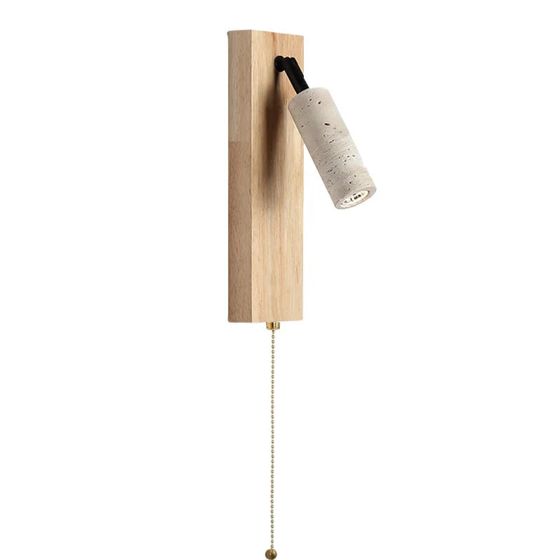 Zephora – Adjustable Travertine LED Rotating Wall Sconce