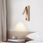 Zephora – Adjustable Travertine LED Rotating Wall Sconce