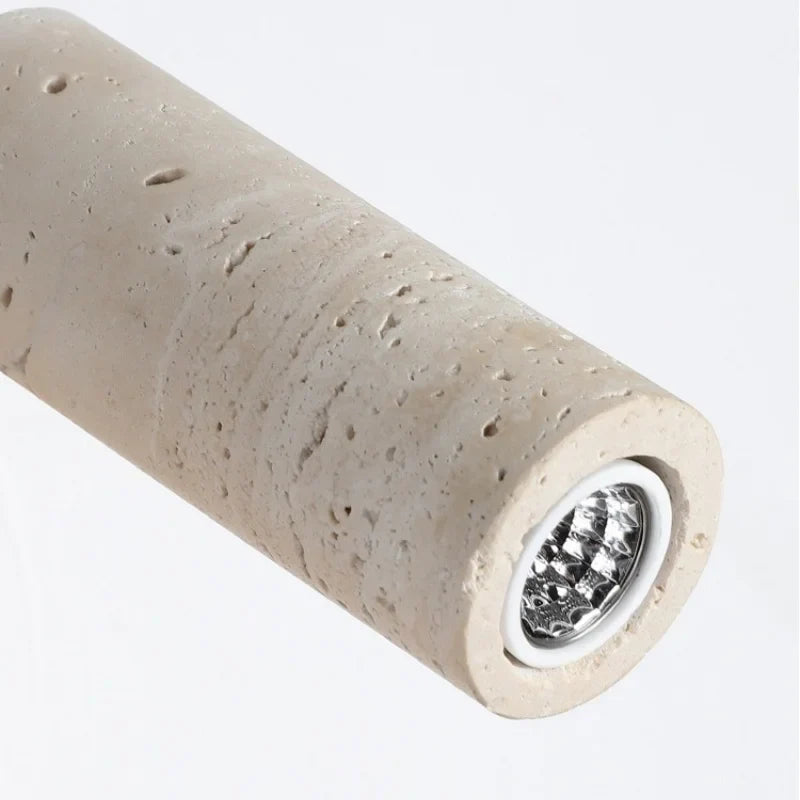 Zephora – Adjustable Travertine LED Rotating Wall Sconce
