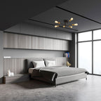 Zephra – Black Metal Six Light Ceiling Fixture