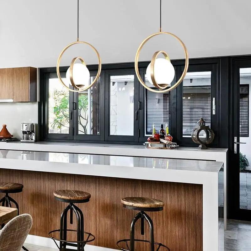 Zephra – Rotating Metal Gold Ceiling Pendant Light
