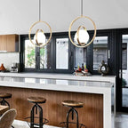 Zephra – Rotating Metal Gold Ceiling Pendant Light