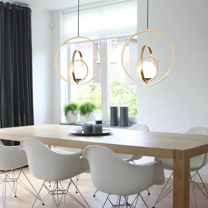Zephra – Rotating Metal Gold Ceiling Pendant Light