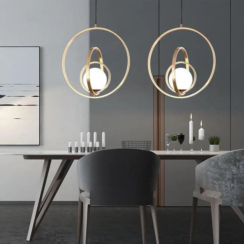 Zephra – Rotating Metal Gold Ceiling Pendant Light