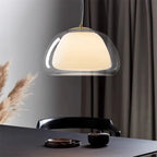Zephyra – Glass Pendant Light with Metal Fixtures