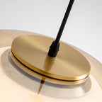 Zephyra – Glass Pendant Light with Metal Fixtures